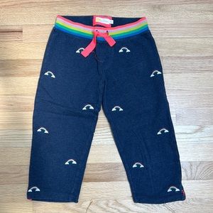 Mini Boden Rainbow Cropped Sweatpants - 10Y